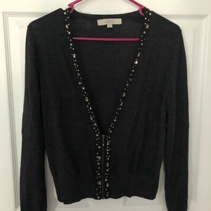 Cardigan with jewel detail